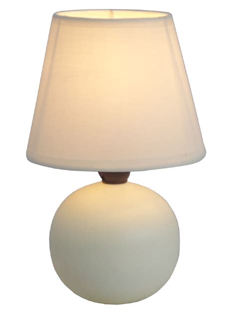 Hand crafted materials, popular shapes: Simple Designs Off White Ceramic Globe Table Lamp - Home - Home Decor - Lighting - Lamps ...