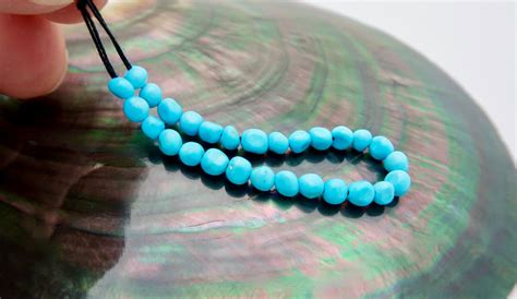 Genuine Aaaaa Sleeping Beauty Turquoise Untreated Fine Beads Bright