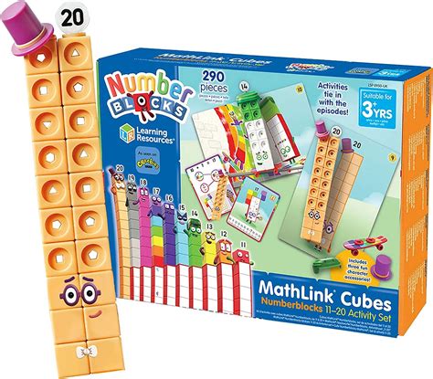 Learning Resources Mathlink Cubes Numberblocks 11 20 Activity Set 30