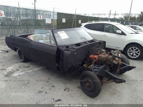 Salvage Wrecked Vehicles Auctions Online 1965 Chevrolet Impala For