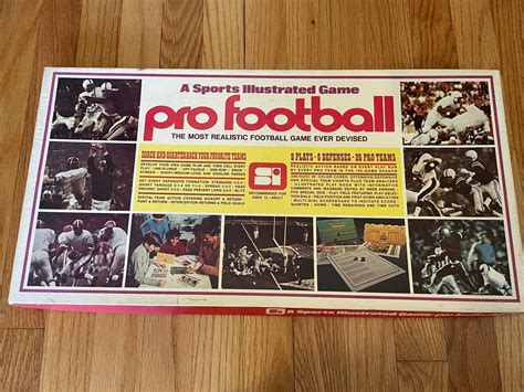 Vintage Rare 1972 Sports Illustrated Pro Football Board Game Ebay