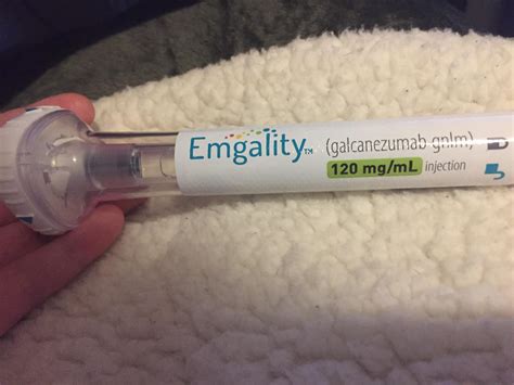 Emgality may cause allergic reactions, such as itching, rash, hives, and trouble breathing. Emgality has gotten rid of my daily headaches & reduced my ...