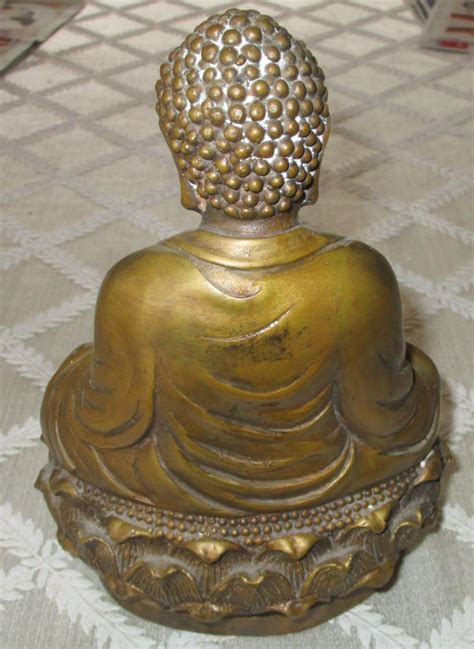 Two Bronze Buddha Statues Antiques Board