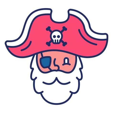 Cute Pirate Head Flat Transparent Png And Svg Vector File