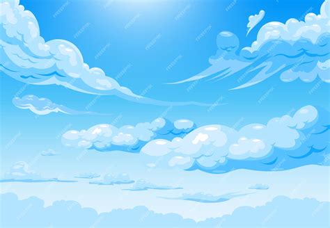 Premium Vector Sky Cloud Daily Illustration With Cartoon Cirrus And