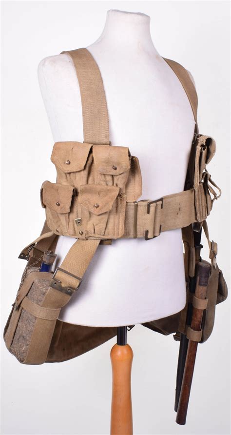 Generally speaking russian army fought the great war without any kind of helmets, except a little quantitative of french adrian helmets that were given to the elite troops. Rare Complete WW1 British 08 Pattern British Webbing ...