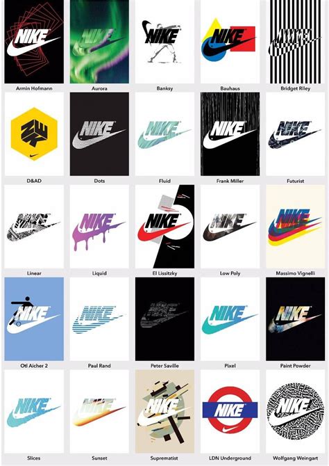50 Diseños De Nike Al Estilo De 25 Célebres Del Arte Y El Diseño
