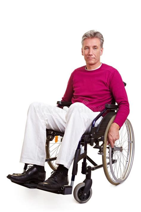 Senior Man Sitting In Wheelchair Stock Image Image Of Senior Face