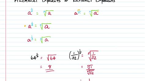 Mar 29, 2019 · squaring fractions 1. Fractional Exponents - YouTube