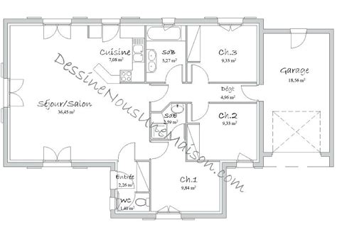 Pour vous inspirer et imaginer votre future maison, découvrez nos plans de maisons à télécharger gratuitement. 8 Pics Plan De Maison Plain Pied Gratuit And View - Alqu Blog
