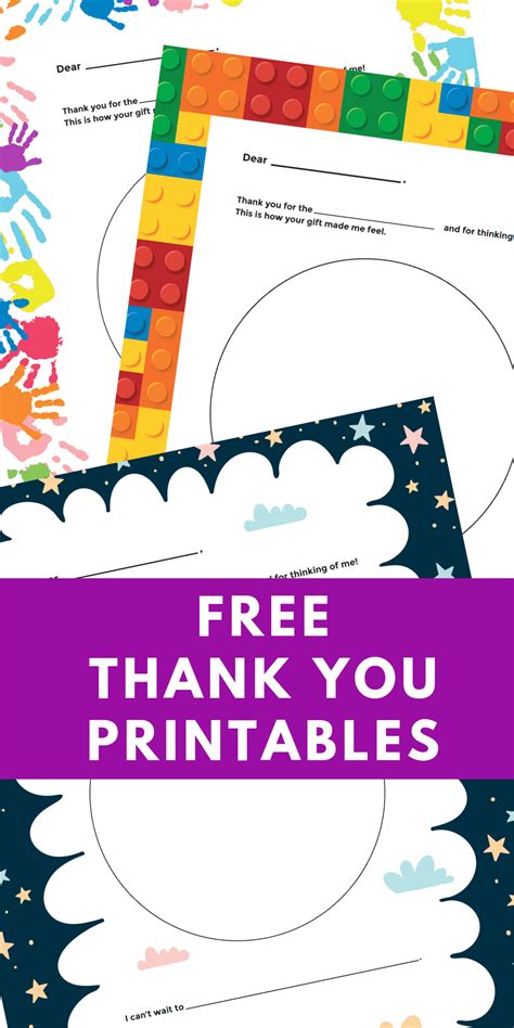 Free Printable Thank You Cards For Kids