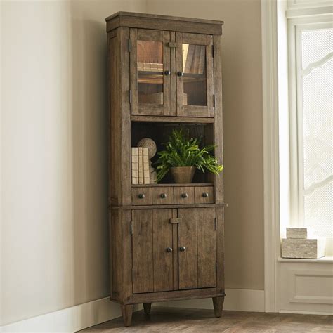 It comes unfinished or many amish finishes. Birch Lane™ Derrickson Corner Cabinet & Reviews | Wayfair