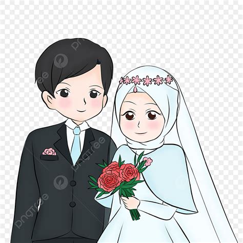 Indonesian Muslim Wedding White Transparent Indonesian Muslim Couple