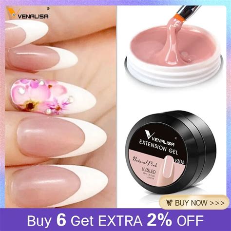 Venalisa Ml Strong UV Construction Gel Thin Jelly Soak Off Cover Pink Clear Builder Camouflage