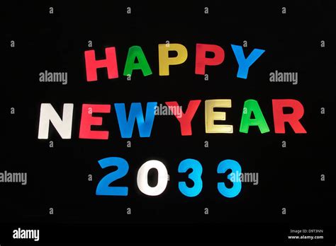 Happy New Year 2033 Stock Photo Alamy