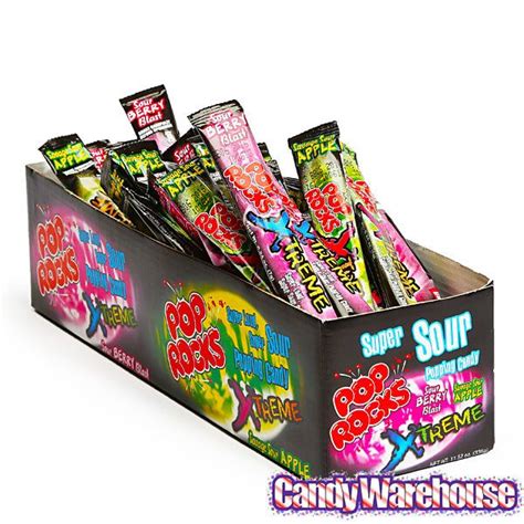 Pop Rocks Sour Xtreme Candy Packets 48 Piece Box Candy Candy Review