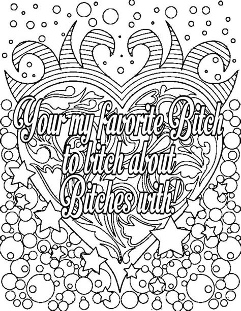 Bad Word Coloring Pages