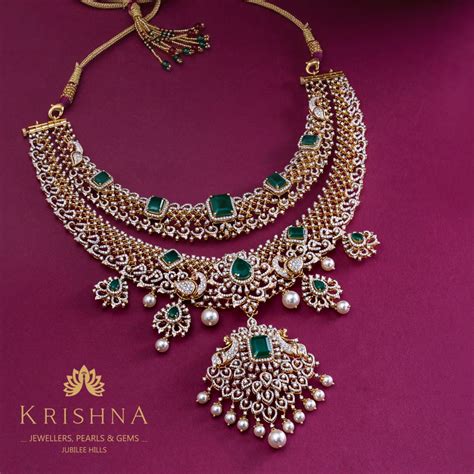 Diamond Necklace Designs To Accentuate Your Dress Krishna Jewellers Pearls And Gems Blog