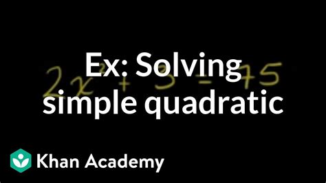 A quadratic equation is an equation of the form y = ax^2 bx c, where a Quadratic Equation Khan Academy - Tessshebaylo