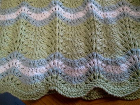 The Feather And Fan Stitch Made A Beautiful Baby Afghan Crochet Quilt