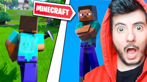 Uso Steve Di Minecraft Su Fortnite ⛏️ Youtube