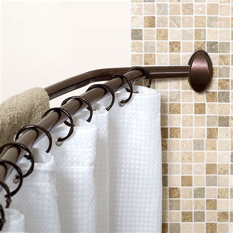 Zenna Home Double Curved Shower Curtain Rod Double Shower Curtain Double Shower Curtain Rod