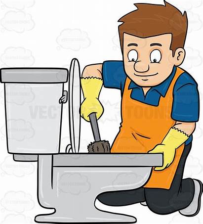 Toilet Cleaning Clean Bathroom Clipart Restroom Boy