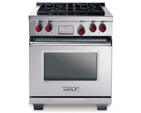 Wolf 30 Dual Fuel Range Stainless Steel Finish Df304