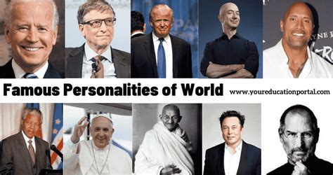 Famous Personalities Of World Loved And Admired Personalities