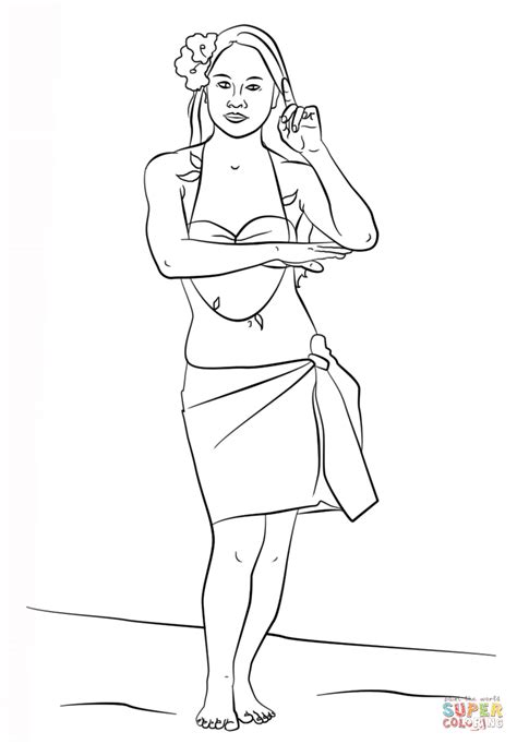 For kids & adults you can print hawaiian or color online. Hula Dancer coloring page | Free Printable Coloring Pages