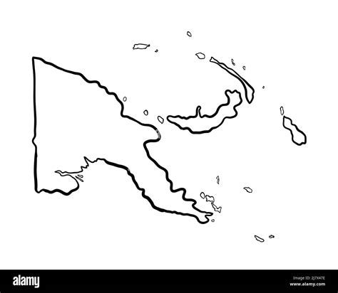Map Papua New Guinea Black And White Stock Photos Images Alamy