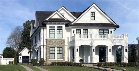 Dunwoody kitchen and family room. Colonial farmhouse modern architecture & exterior stone ...