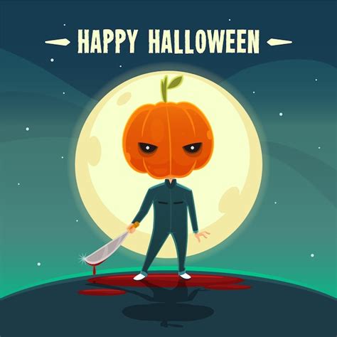Premium Vector Happy Halloween Funny Character