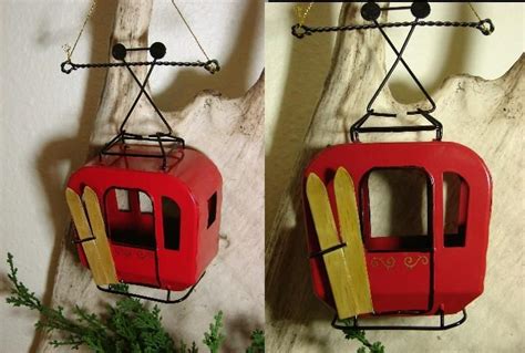 Ski Resort Theme Tin Gondola Ornament Brand New Quality From Midwest