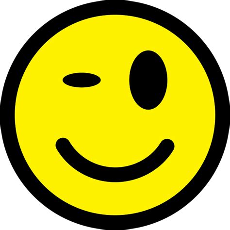 Free Vector Graphic Smiley Wink Emoticon Happy Face Free Image