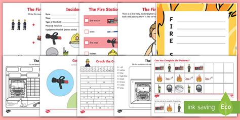 The Fire Station Aistear Activity Pack Twinkl