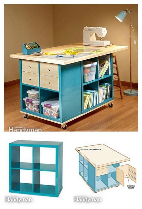 42 Inexpensive Craft Room Ideas From Ikea 61 Diy Craft Room Table With