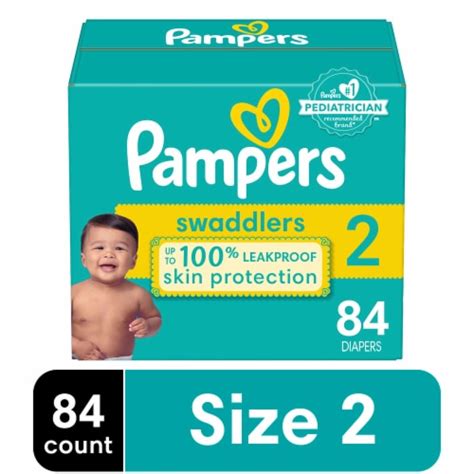 Pampers Swaddlers Baby Diapers Size 2 12 18 Lbs 84 Count Kroger