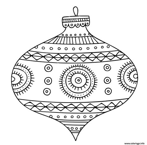 Coloriage boule de noel pour un magnifique sapin  JeColorie.com