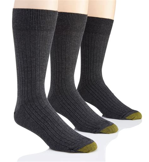 Men Clothing Socks Gold Toe Mens Classic Canterbury Crew Socks 3 Pairs ...