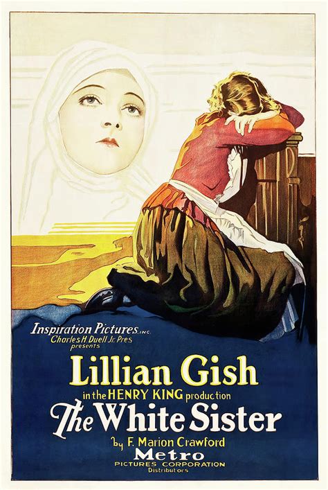 Movie Poster For The White Sister With Lillian Gish 1923 Mixed