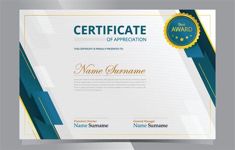 Free Vector Modern Certificate Of Appreciation Templa Vrogue Co