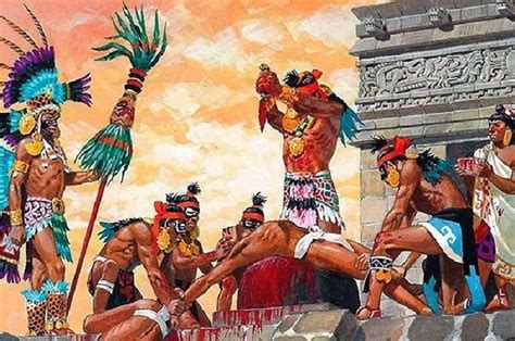 Suku Aztec Penganut Ritual Pengorbanan Manusia Yang Runtuh Karena