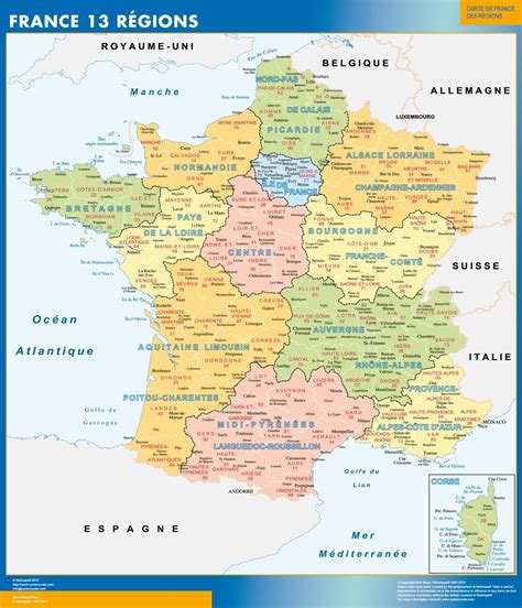 Fonds de carte, limites communes, cantons, codes carte gratuite des nouvelles régions et départements de france métropolitaine à personalisable. Carte De France Des Régions Vierge - PrimaNYC.com