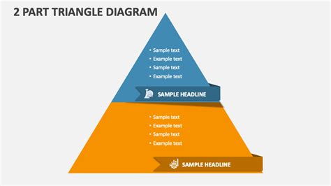 Free 2 Part Triangle Diagram Powerpoint Presentation Slides Ppt Template