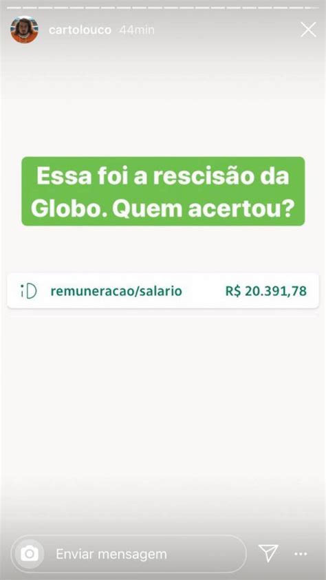 Juntando são paulo e rio, tem 60 repórteres, e são quase todos iguais para fazer a mesma coisa. Em rede social, Cartolouco revela quanto recebeu de ...