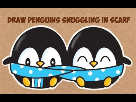 If a monster(s) becomes set on your field : How to Draw Cute Chibi Kawaii Penguins in Scarf for Winter ...