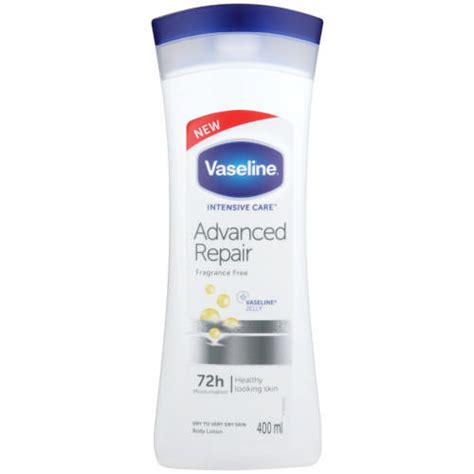 vaseline intensive care body lotion advanced repair unfragranced 400ml clicks