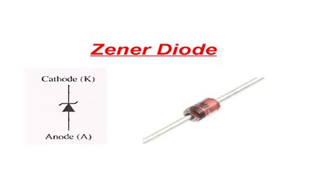 Cathode Of Zener Diode Savion Has Larson