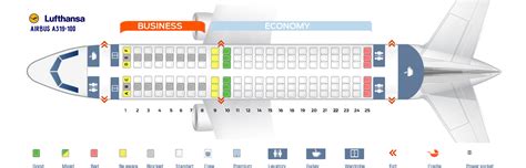 Seat Map Airbus A319 100 Lufthansa Best Seats In Plane